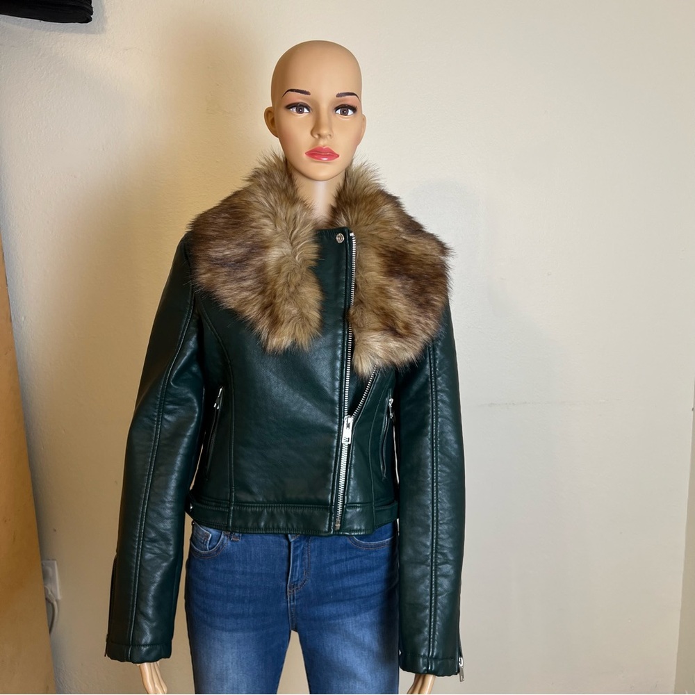 Dark Olive Green long Sleeve Jacket